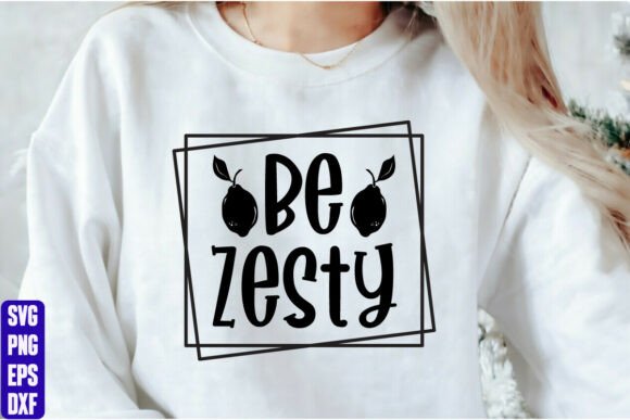 Be Zesty: A Fresh Graphic for T-Shirt Designs and Creative Projects
