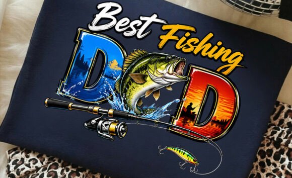 Evaluating 'Best Fishing Dad' Graphics for Real T-Shirt Designs
