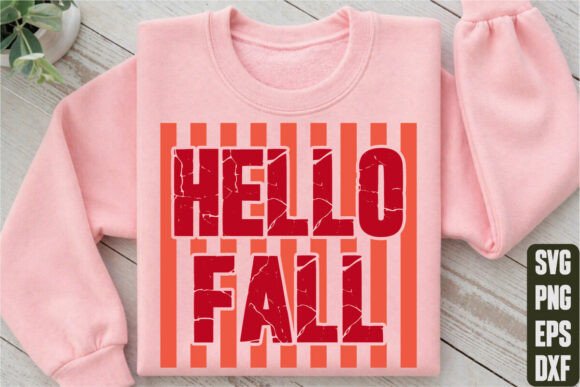 Hello Fall: An Elegant T-Shirt Design Graphic for Crafters