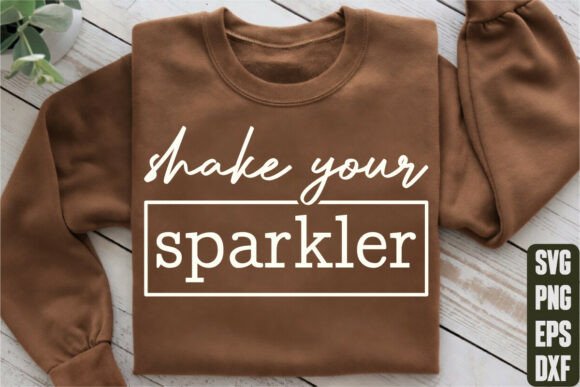 Shake Your Sparkler: A Spark of Elegance for T-Shirt Designs & Graphics