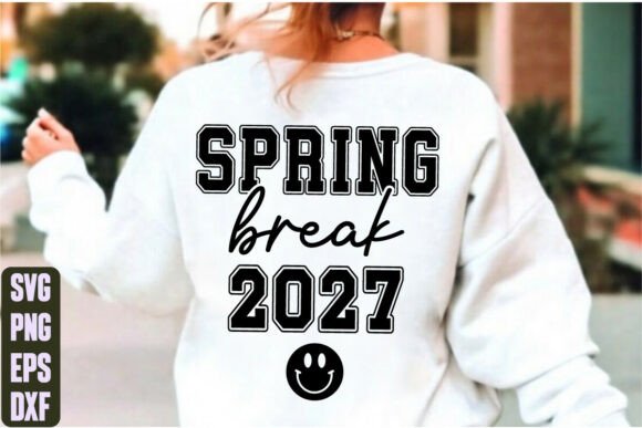 Spring Break 2027 Graphics for T-Shirt Designs and Brand Elements