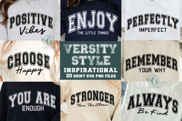 Varsity PNG Graphics for Bold, Motivational T-Shirt Designs